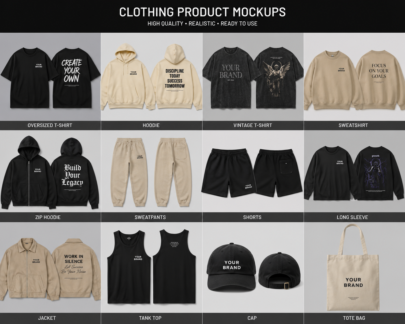 Product mockups